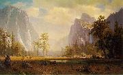 Albert Bierstadt Looking up Yosemite Valley oil painting picture wholesale